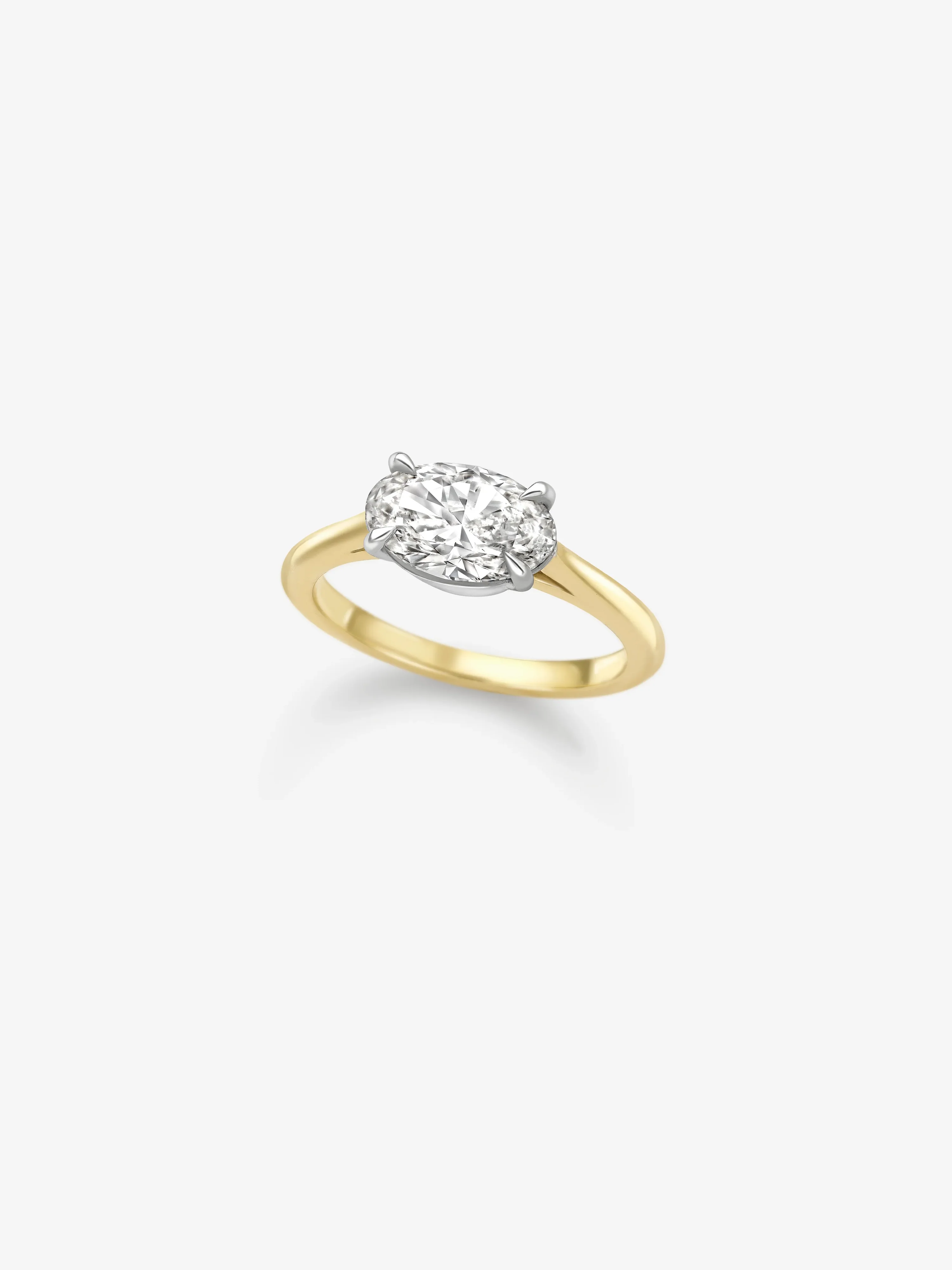 1.50ct East-West Oval Diamond Ring - Image 2