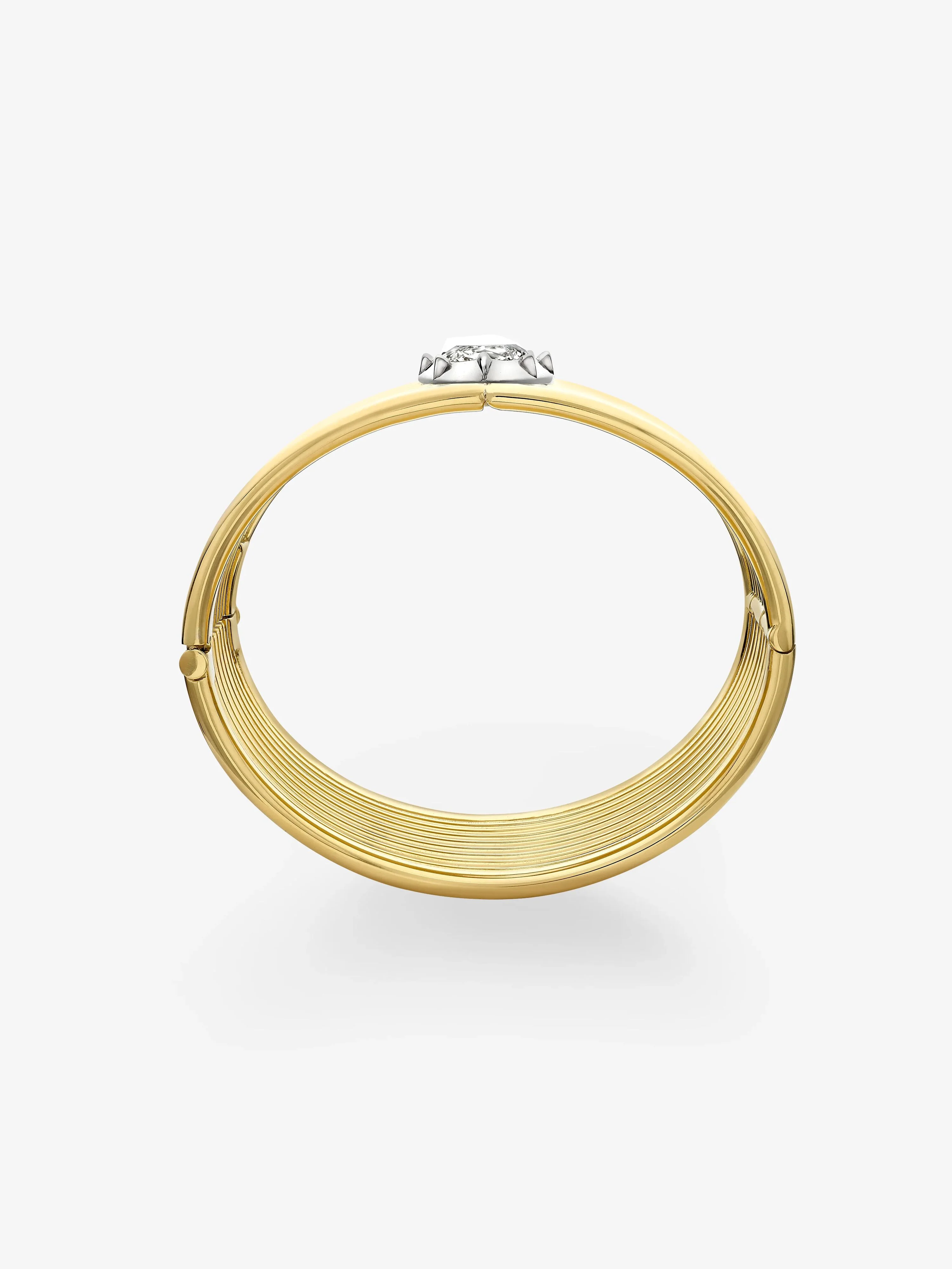 Marquise Diamond Coil Bracelet - Image 2