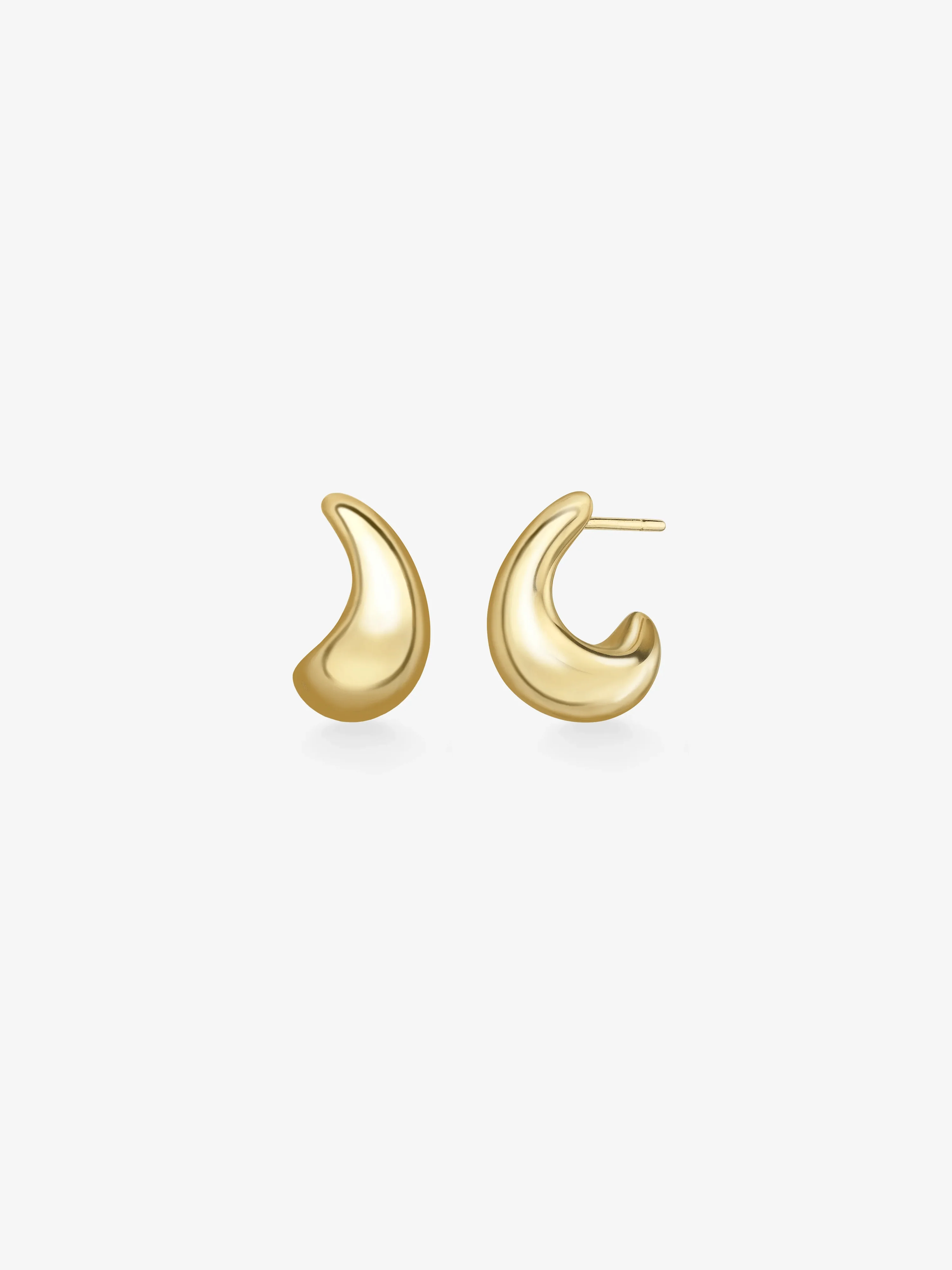 Rush Hour Small 'Til Late Yellow Gold Earrings - Image 2