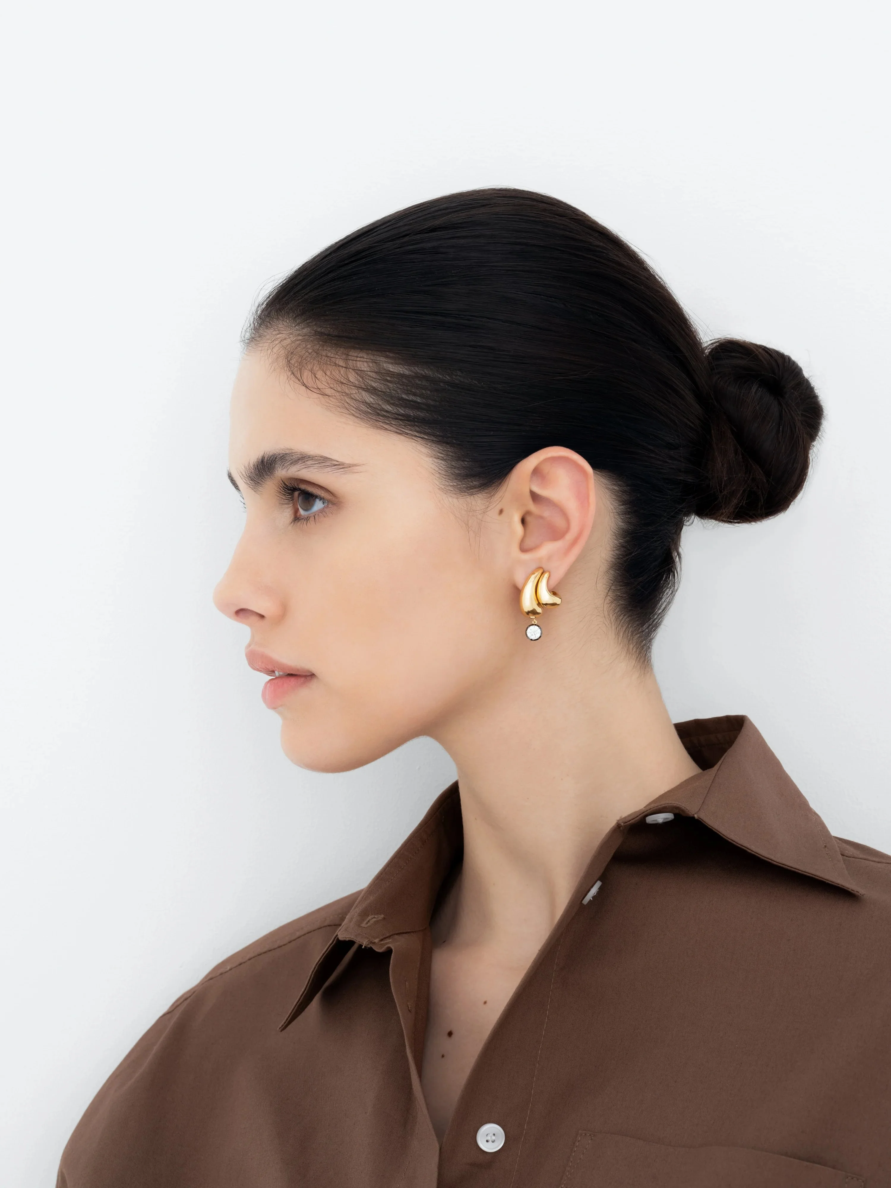 Rush Hour 'Til Late Yellow Gold 0.70ct Diamond Earrings - Image 3