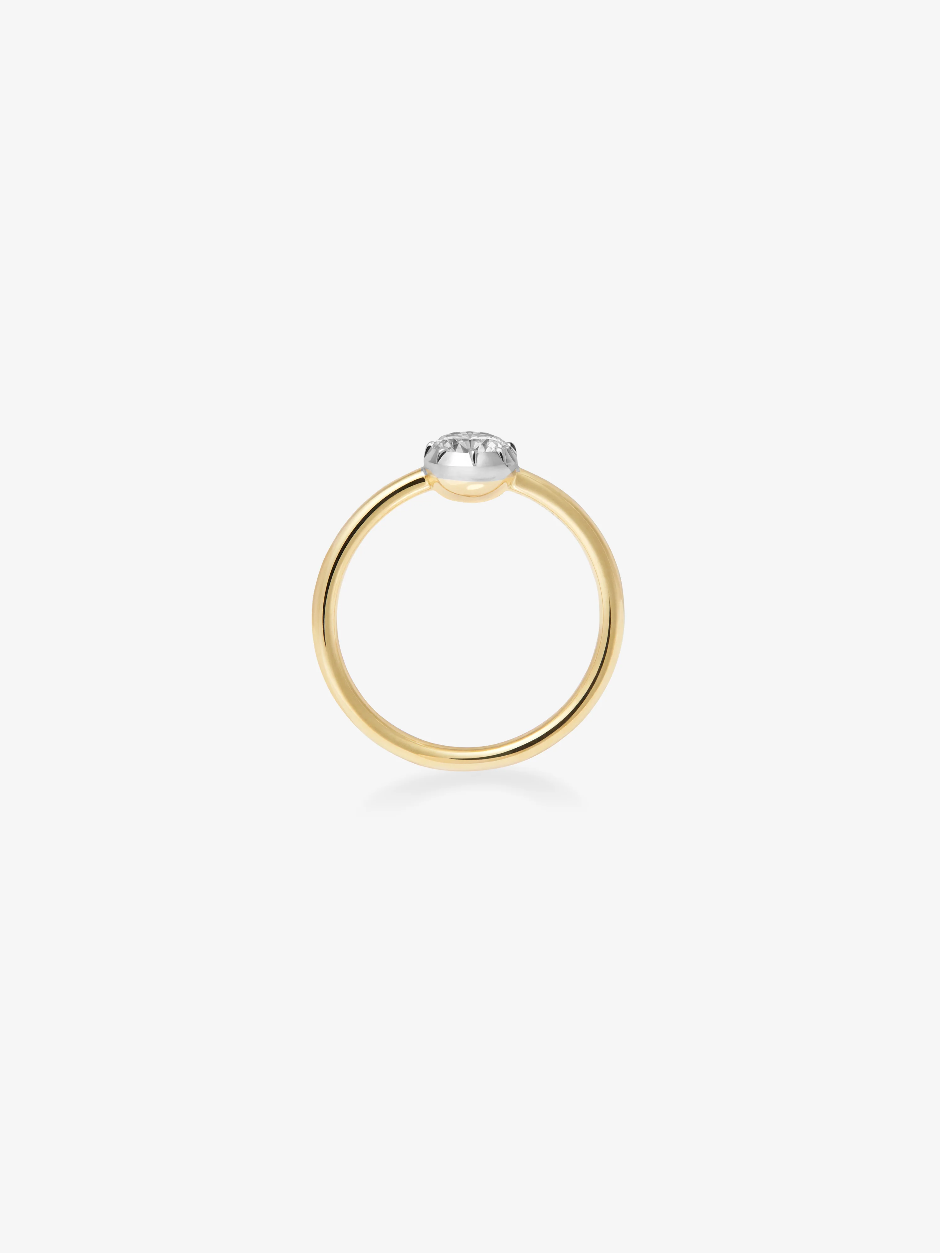 0.50ct Diamond & White Gold Button Back Ring - Image 4