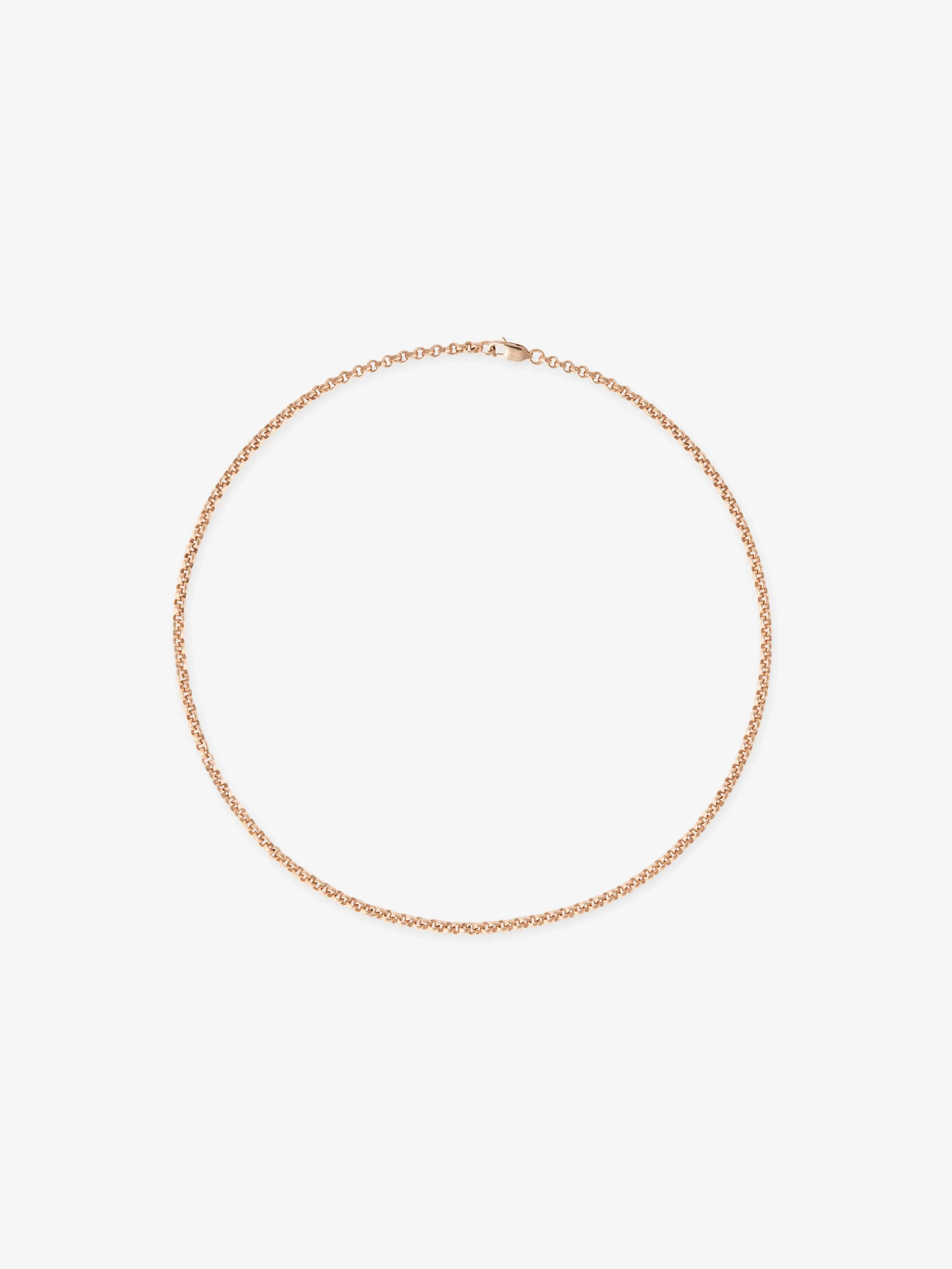 Signature Rose Gold 16" Belcher Chain