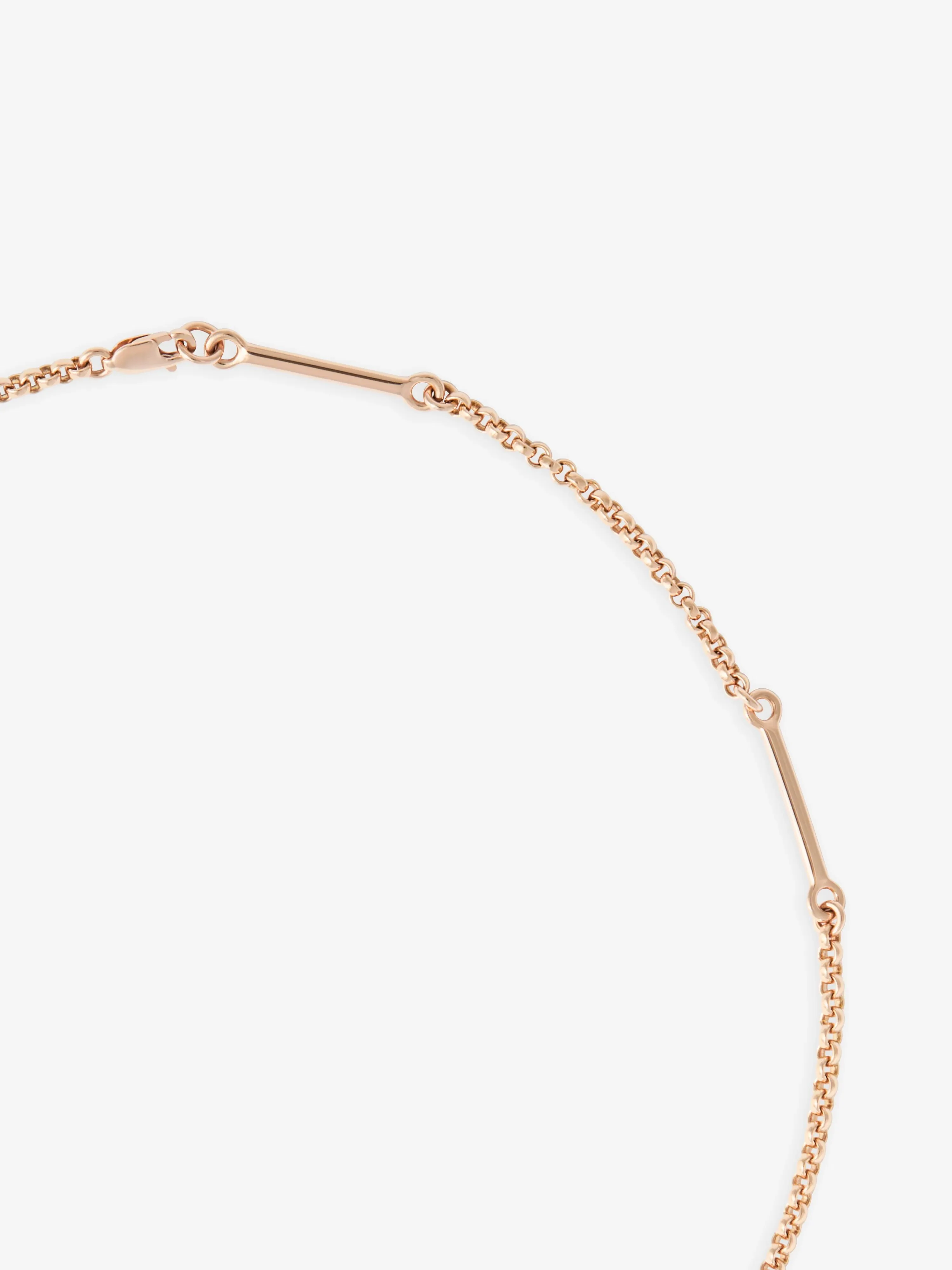 Signature Multi-Shape Diamond Space Bar 18" Belcher Chain - Image 4