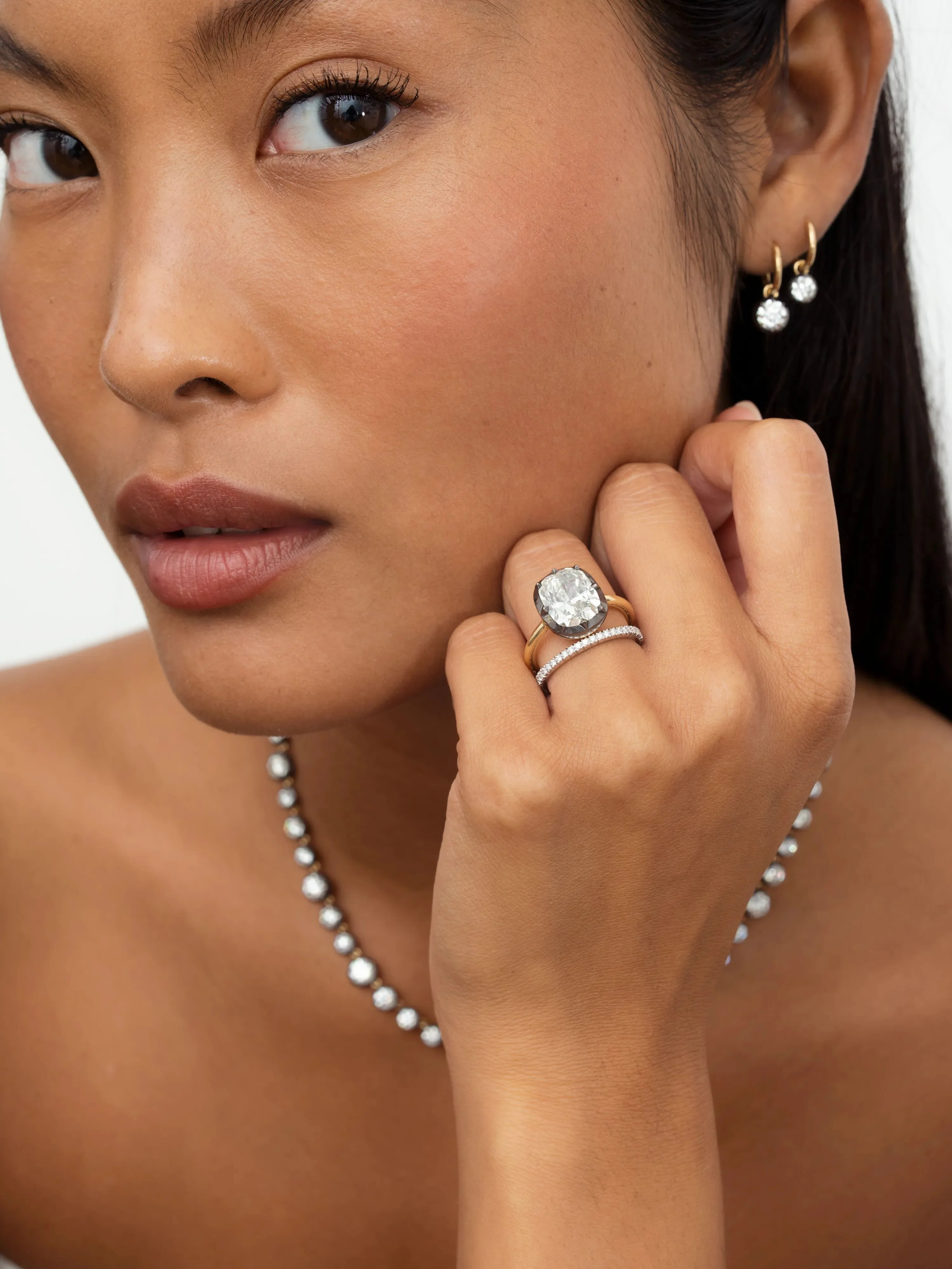 Super Fine Cut-Down White Gold Band - Image 3