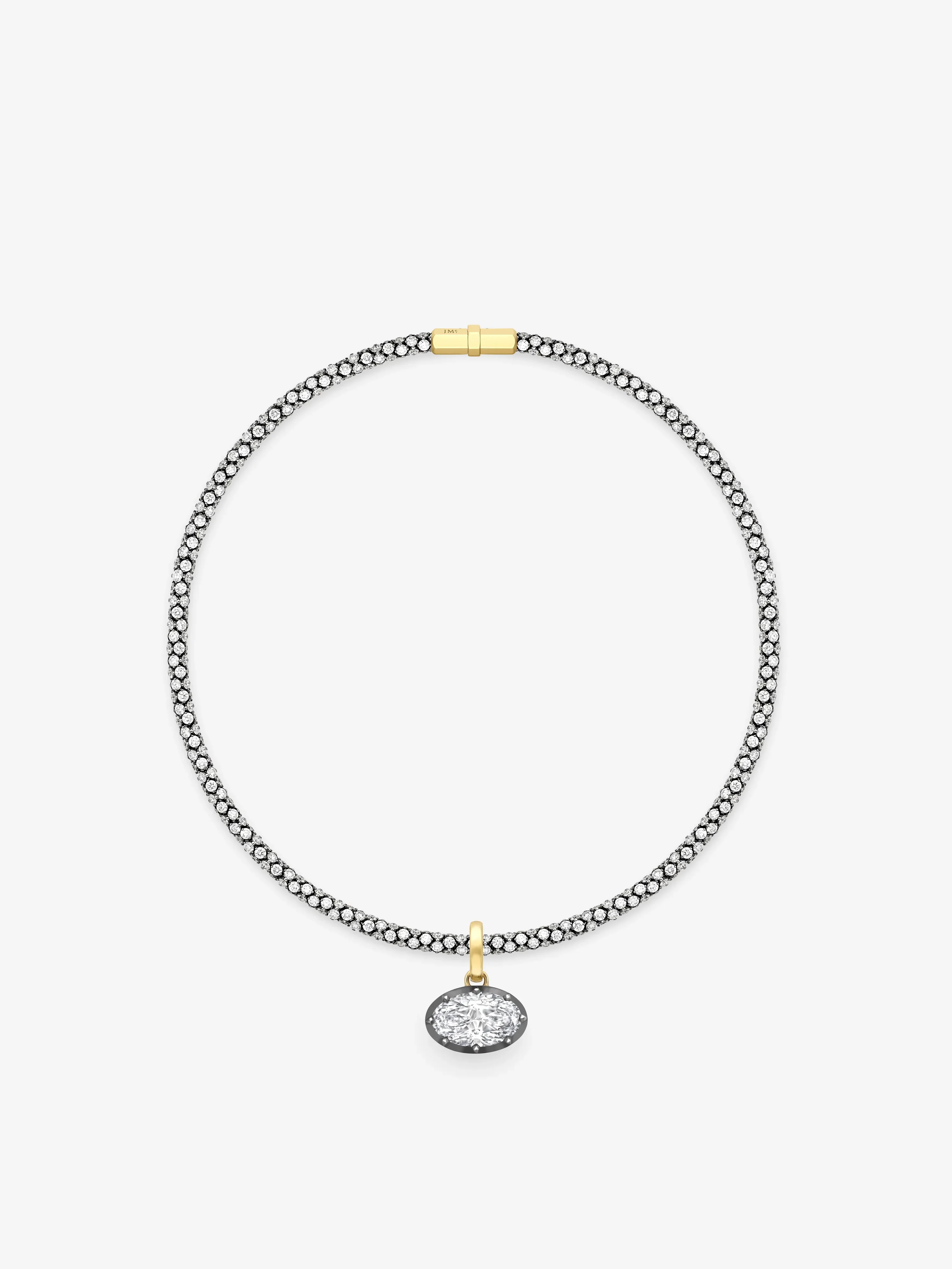 Tempest 6.21ct Oval Cut Diamond Pendant - Image 2